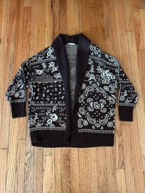 Abercrombie & Fitch Brown Grandpa fit Cardigan